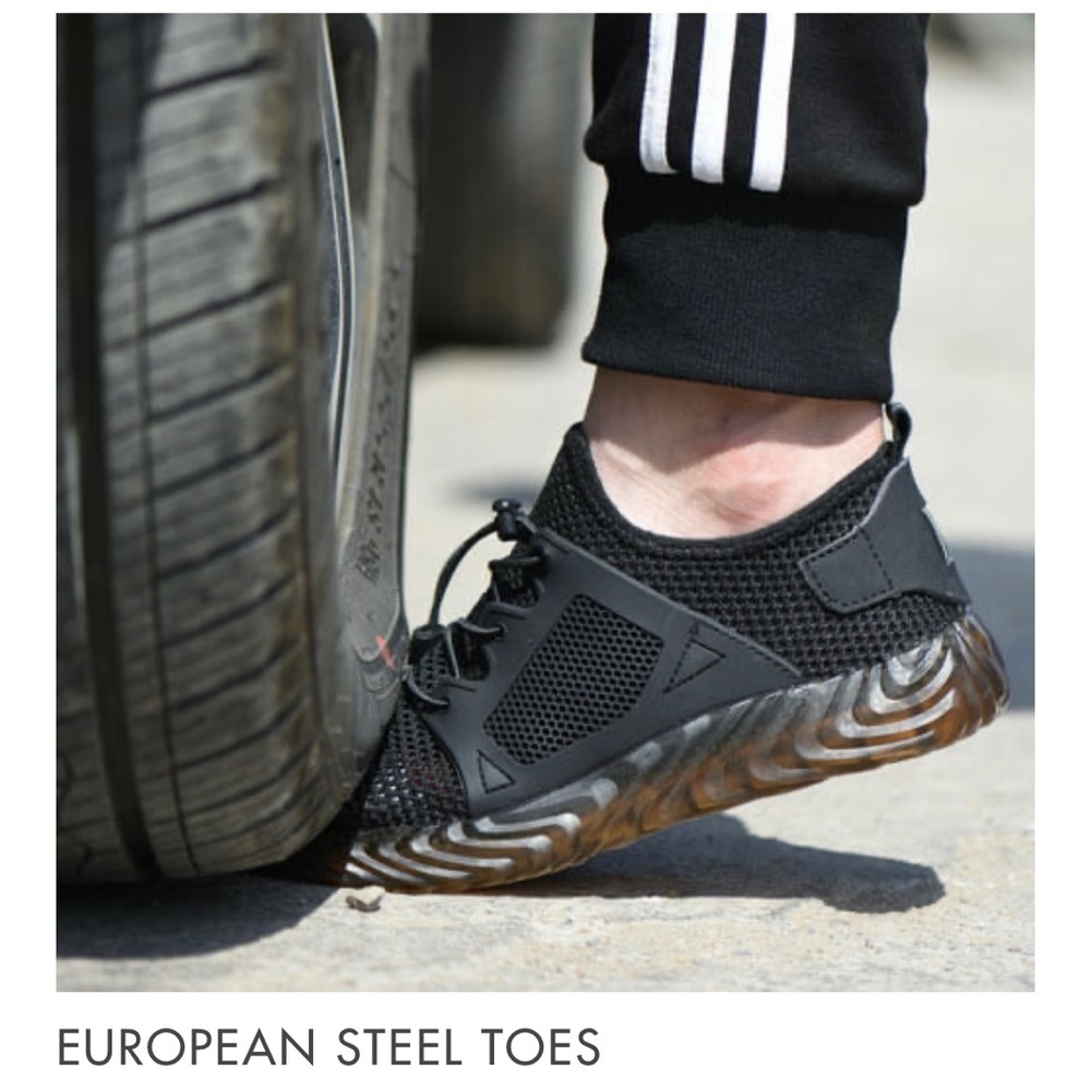 Steel toe Breathable Shoes size M6.5 W9